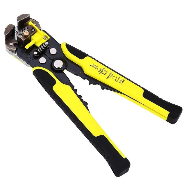 Electrician Automatic Wire Stripper Cable Pliers - Yellow