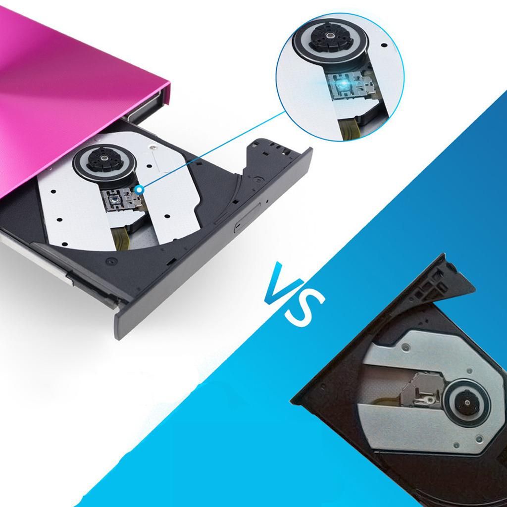 USB 3.0 External DVD/CD Drive Burner Writer For Laptop