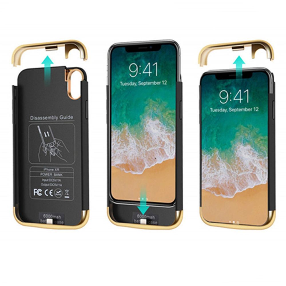 Case For Iphone X Xs Max Xr 6000mah  Power Case 6