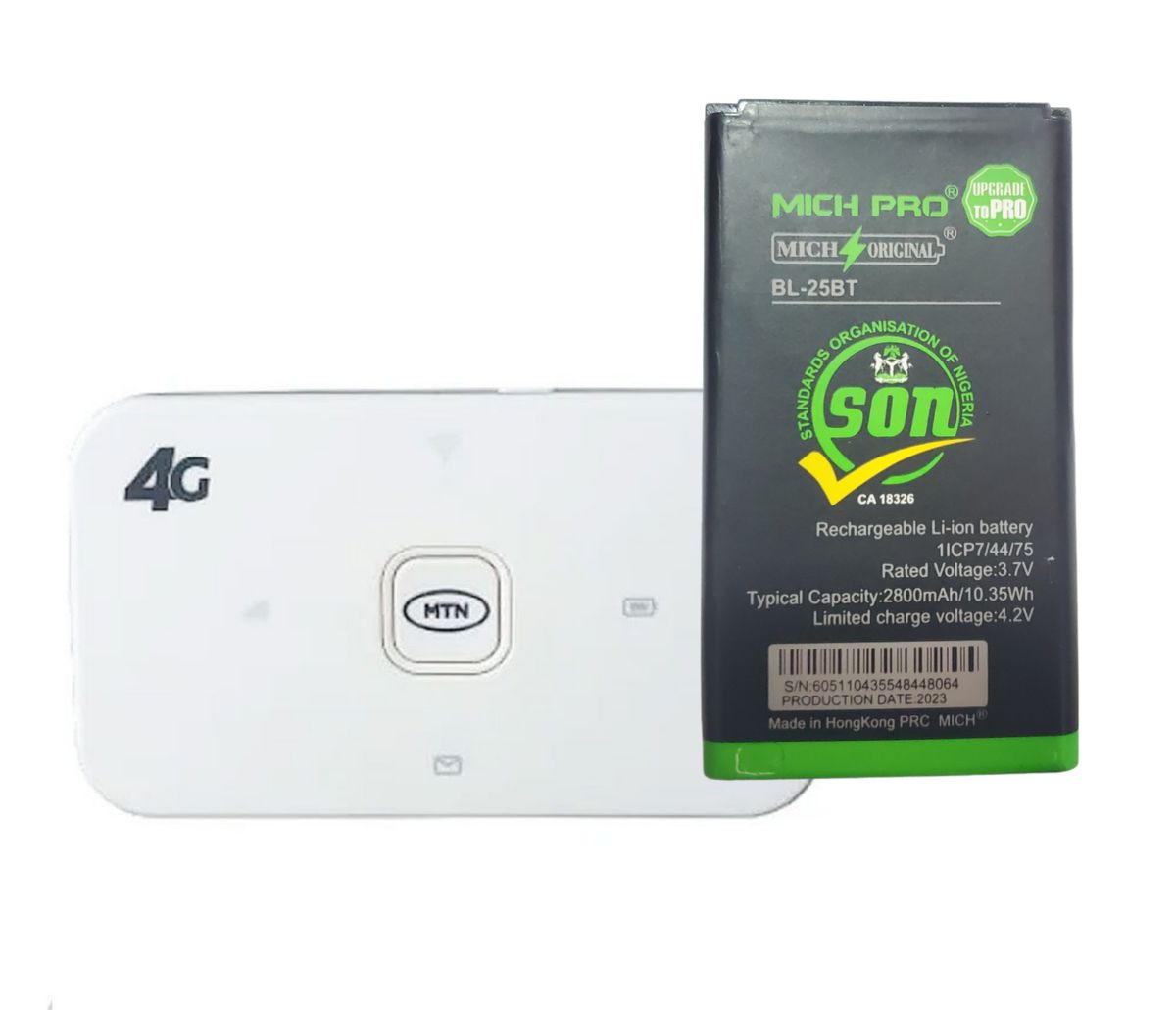 Replacement Battery For MTNng 4G Mifi Wifi M30S - 2800mAh