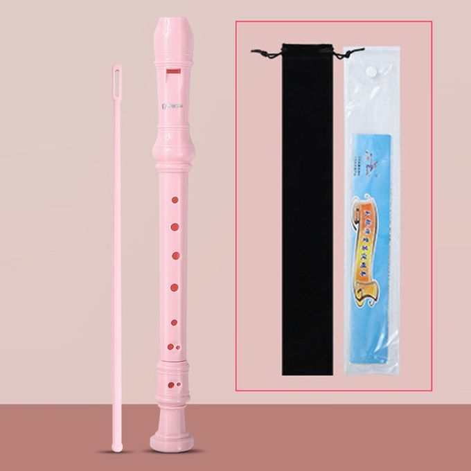 Soprano Recorder With Storage Bag For Professionals Adults Pink 8 Hole