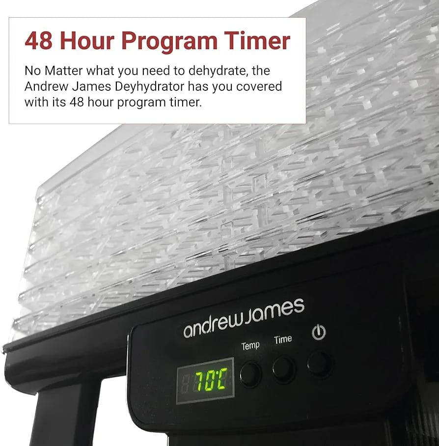 6 Trays Professional Digital Dehydrator - 550W
