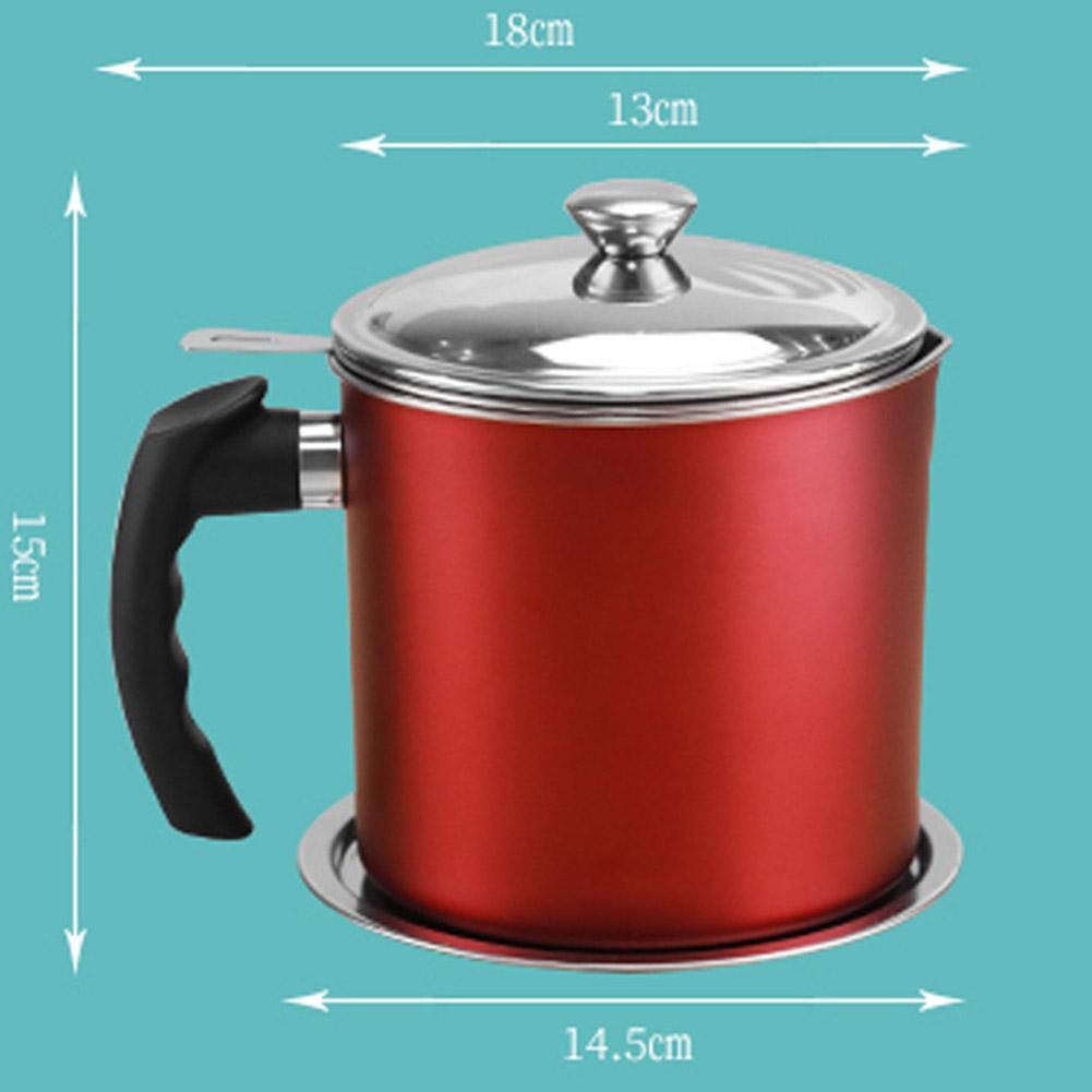 Bacon Grease Container 1.3L Cooking Oil Storage Can with