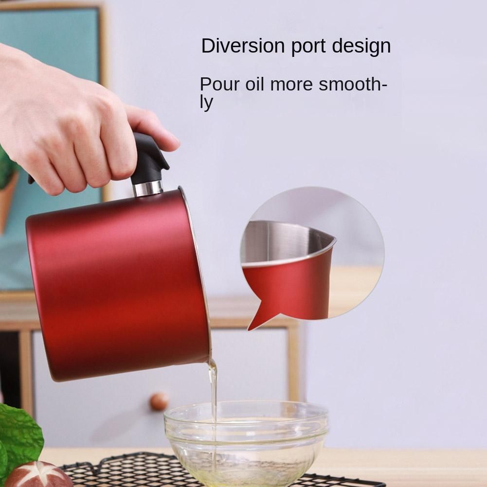 Bacon Grease Container 1.3L Cooking Oil Storage Can with