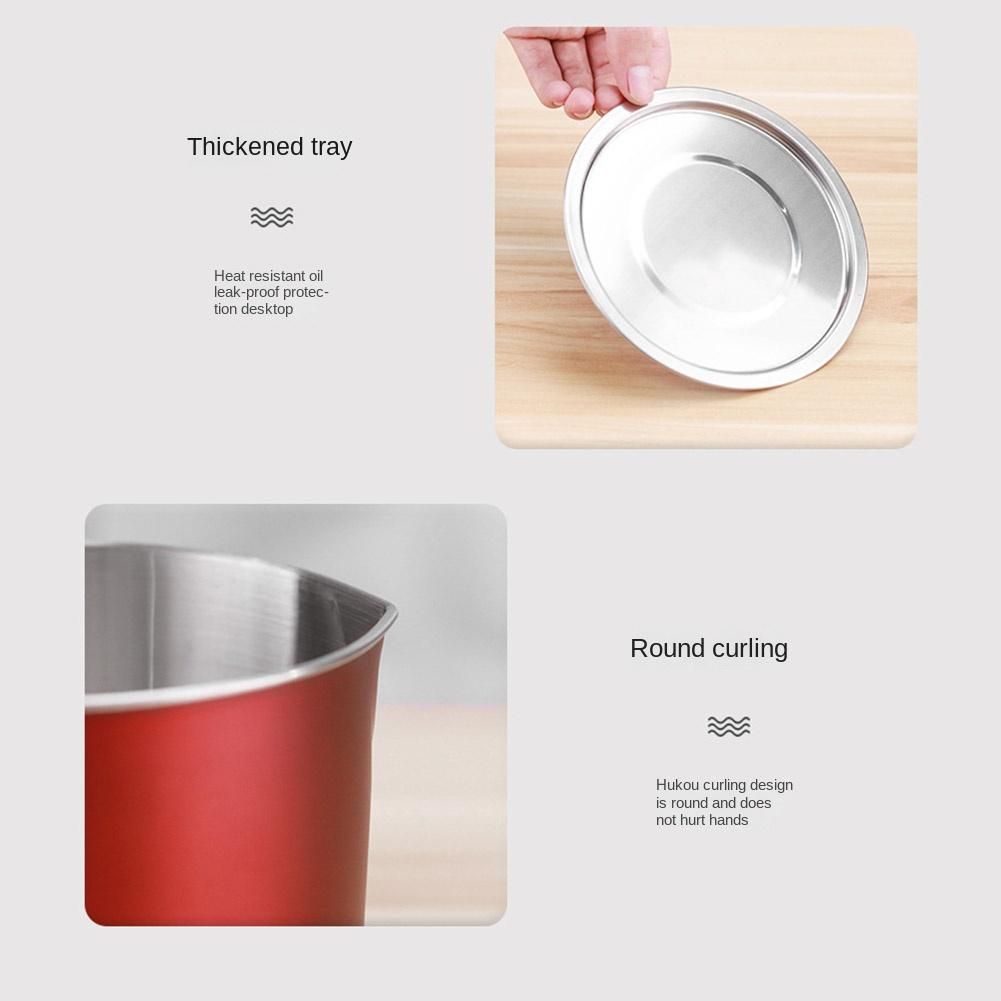 Bacon Grease Container 1.3L Cooking Oil Storage Can with