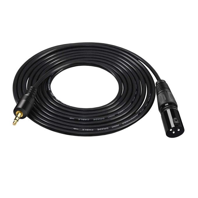 Professional 35mm 18 Male To XLR Plug Stereo Cable Adapter Cable