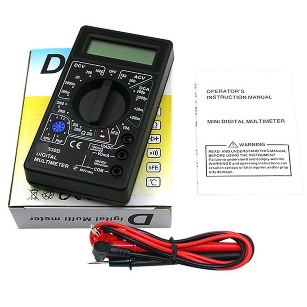 Digital Multimeter Voltmeter Ammeter Ohm Diode Triode Tester