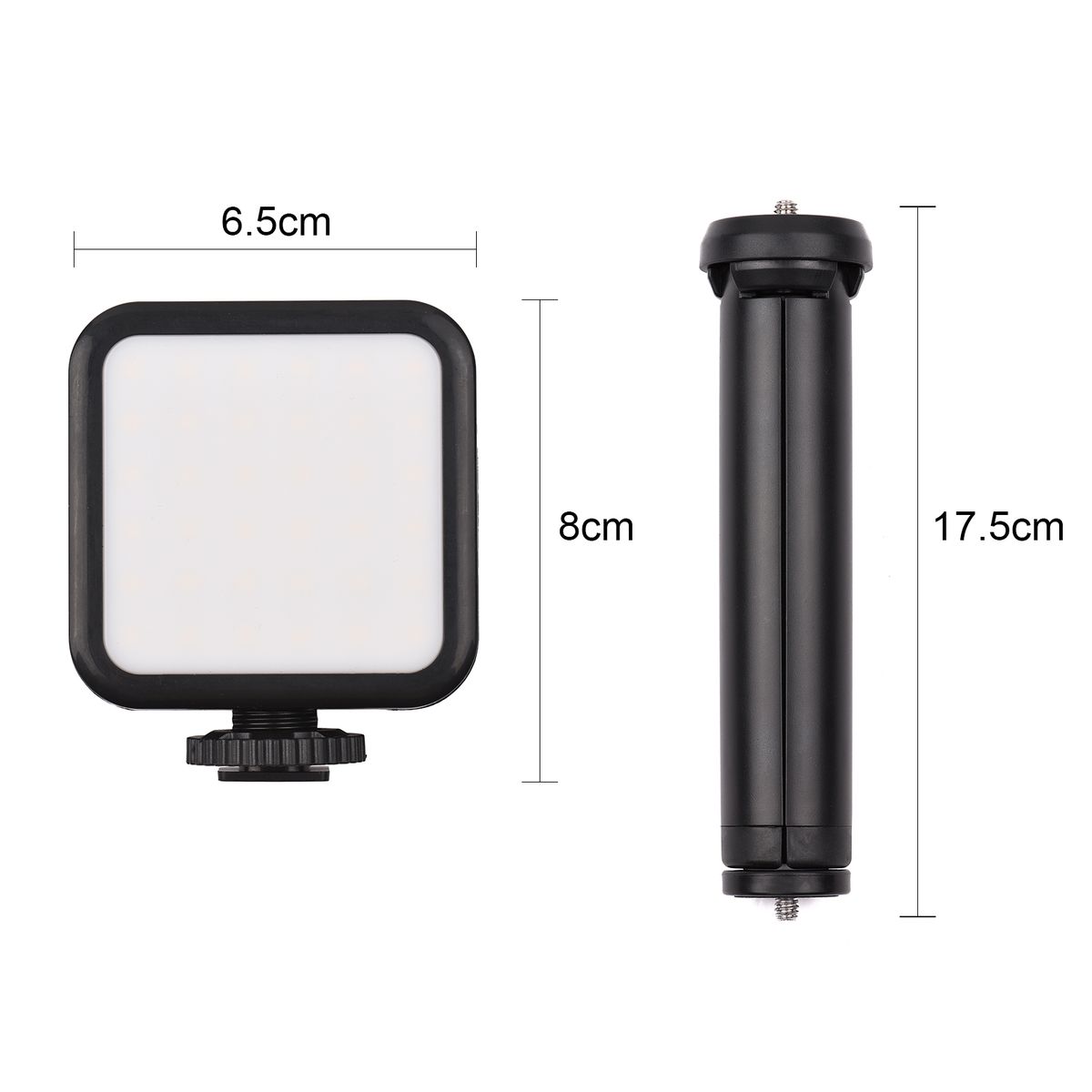 Vlog Shooting Kit Mini LED Video Light + Super Cardioid