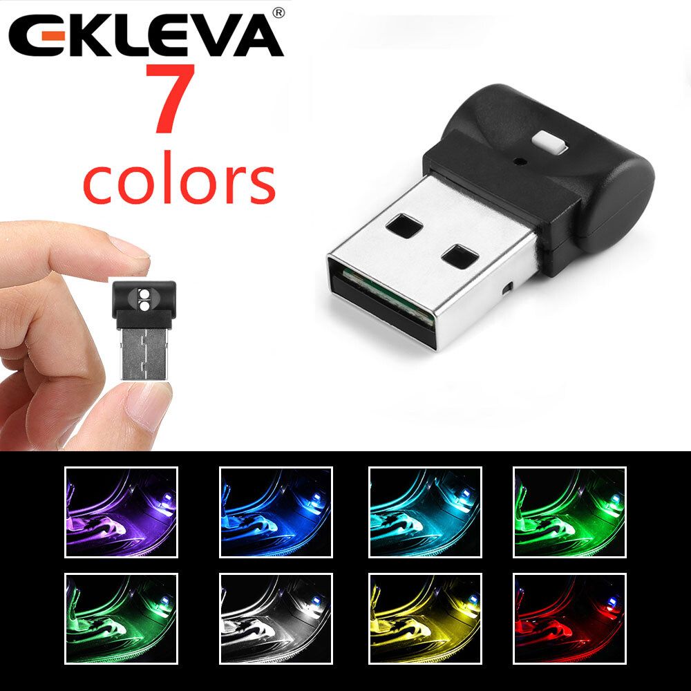 Mini USB LED Car Light Auto Interior Atmosphere Light Decorative Lamp PC Auto Colorful Light