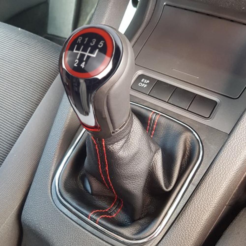 5 6 Speed Manual Car Shifter Boot Gear Shift Knob Head Lever Accessories For VW Volkswagen Golf 5/6 MK5/6 Scirocco(2009) Octavia