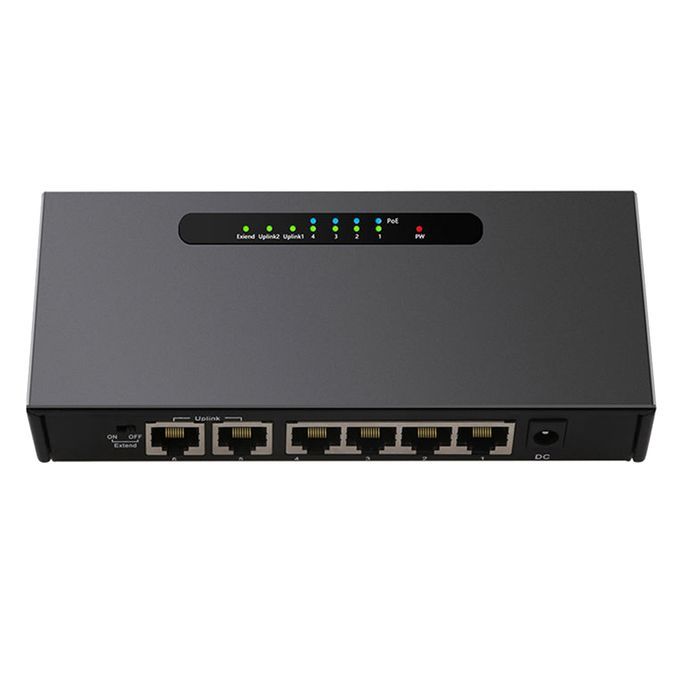6 Port Poe Gigabit Network Switch 10/100/1000Mpbs Lan 4 Port Poe Power