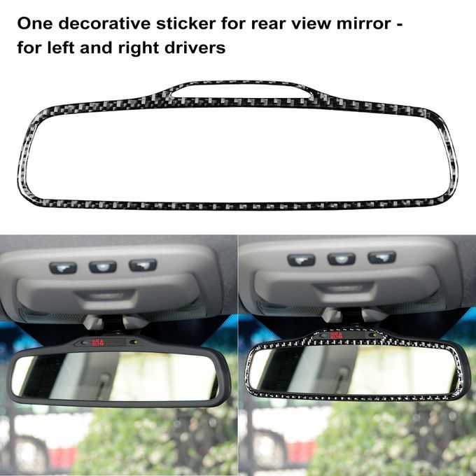 Frame Trim Anti-scratch Double Sided Paste Carbon-Black