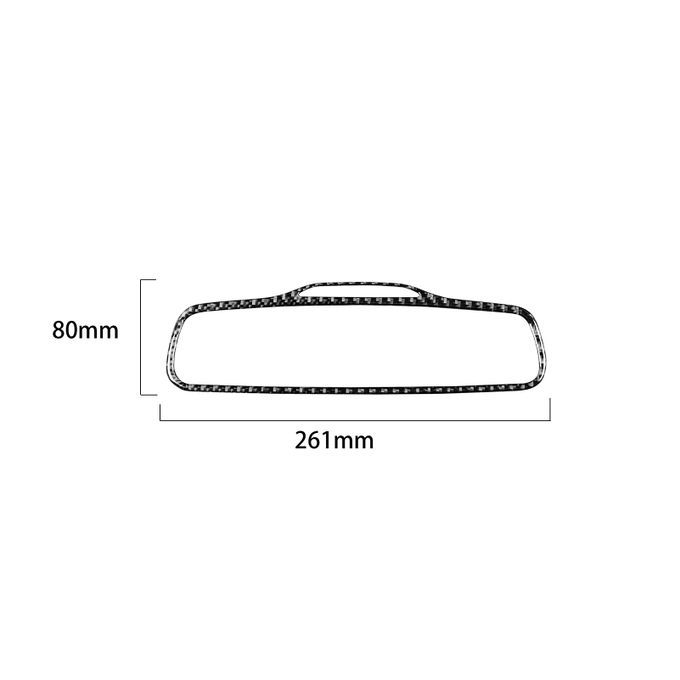 Frame Trim Anti-scratch Double Sided Paste Carbon-Black