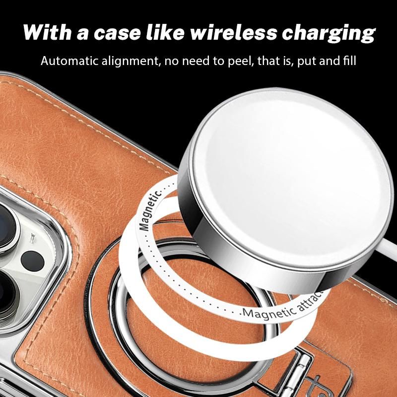 Business PU Leather Fold Stand Holder Case For iPhone 14 Pro Max 12 13 11 Pro Max 15 Invisible Bracket Display Shockproof Cover