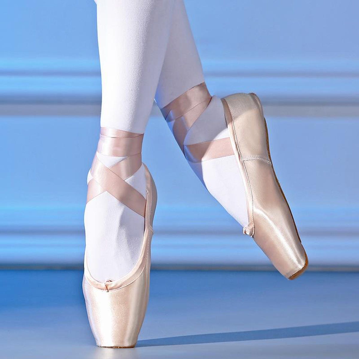 Professional Satin Ballet Pointe Shoes & Ribbon