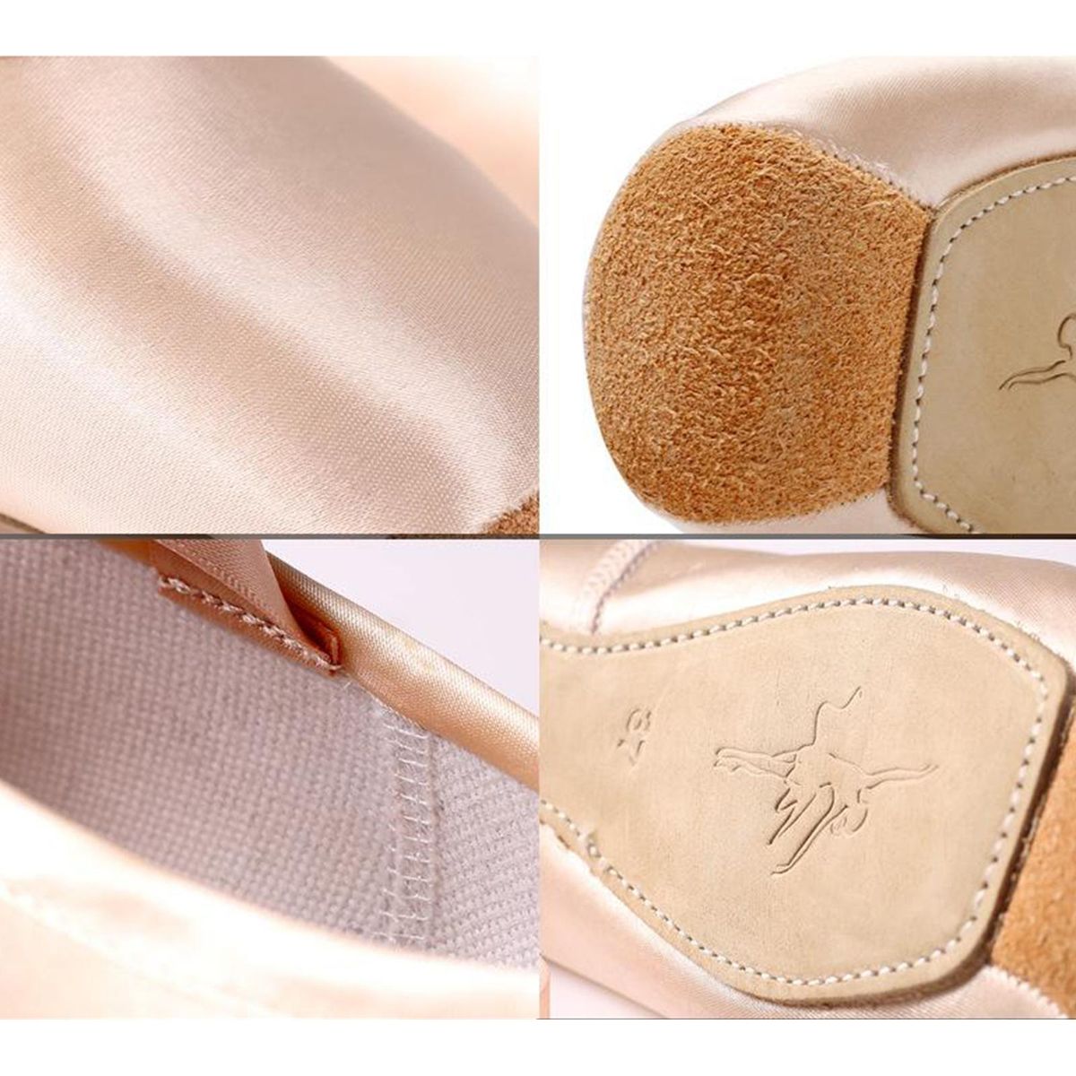 Professional Satin Ballet Pointe Shoes & Ribbon