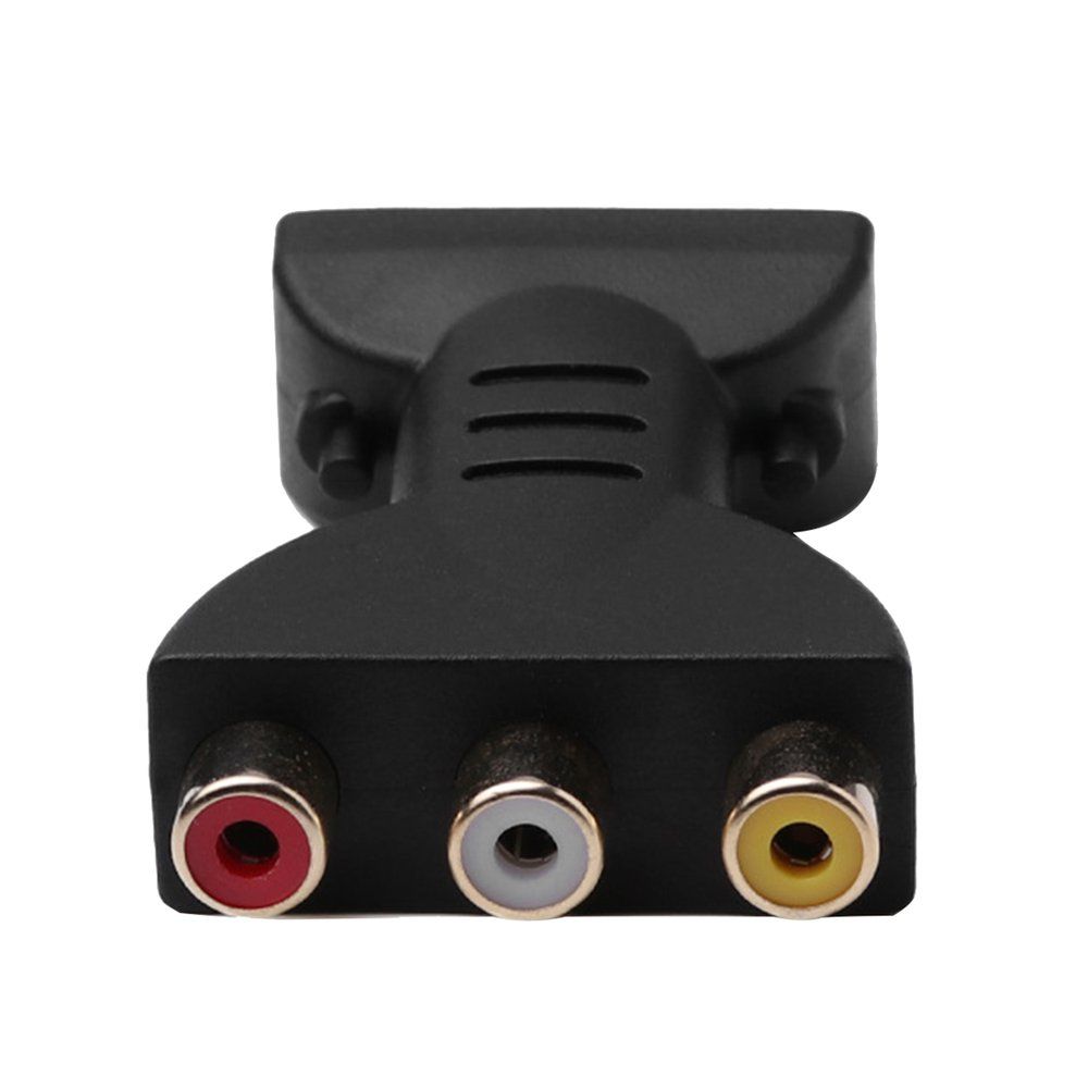 AV Digital Signal HDMI To 3 RCA Audio Adapter Component Converter Video Black