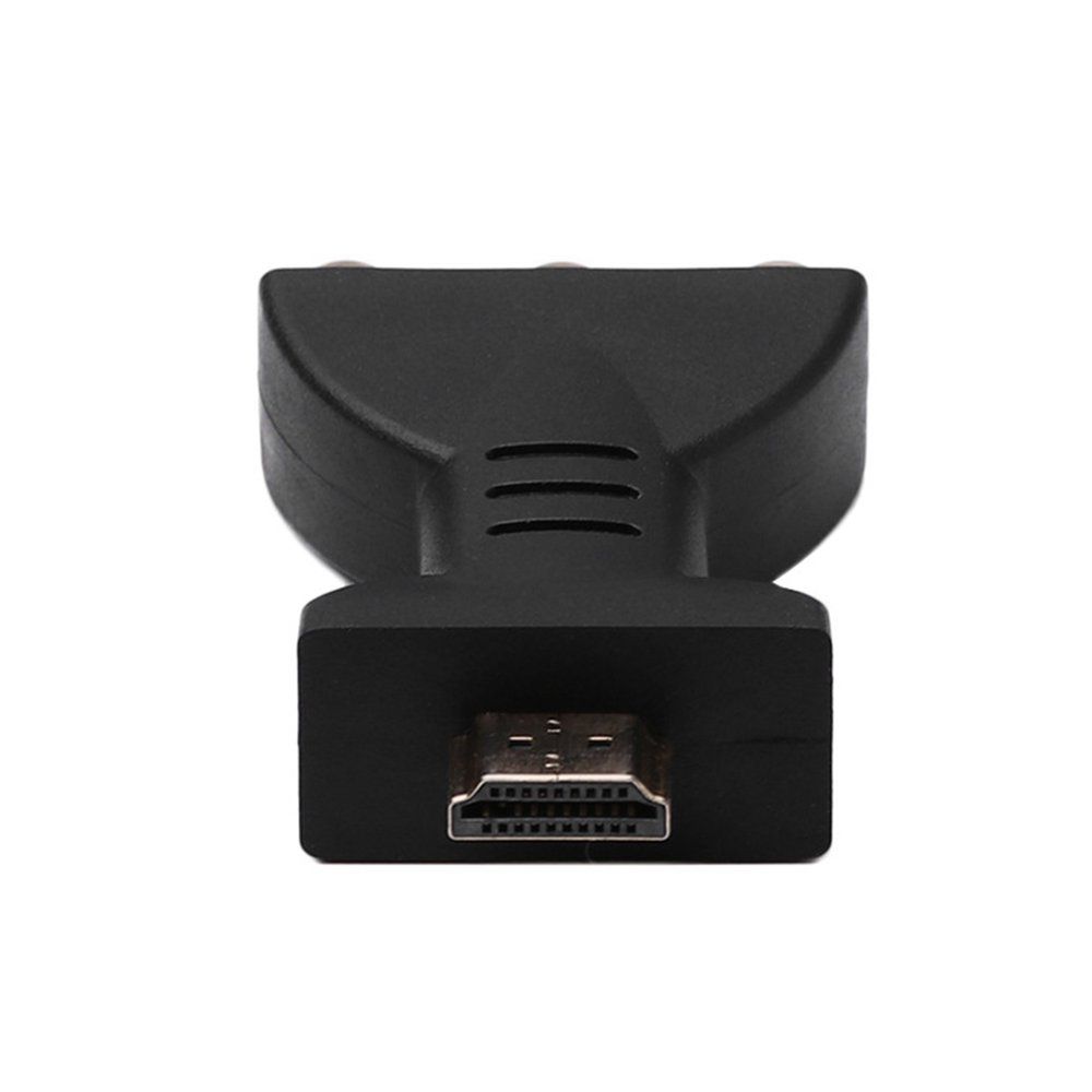 AV Digital Signal HDMI To 3 RCA Audio Adapter Component Converter Video Black