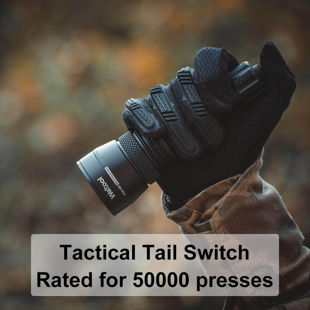 Weltool T10-HR Red X-LED 342Lumens 450M 3Modes USB Rechargeable IP67 Flashlight