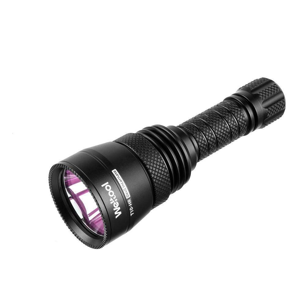 Weltool T10-HR Red X-LED 342Lumens 450M 3Modes USB Rechargeable IP67 Flashlight