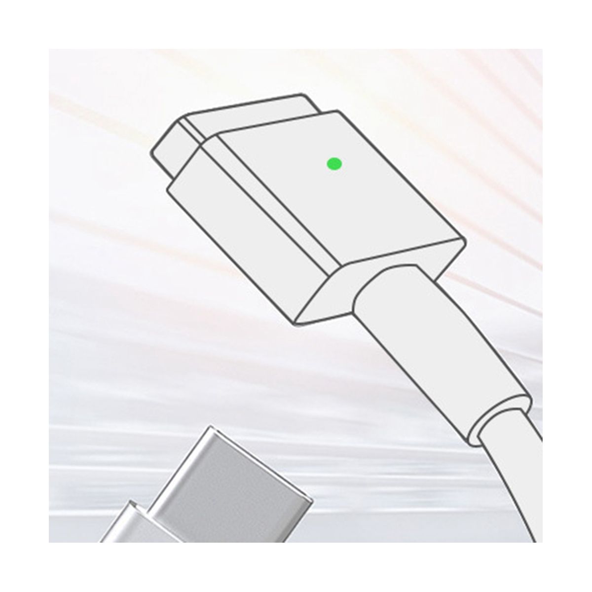 For Notebook Charging Cable Type-C to Macboo Conversion Cable Type-C Female to Magsafe21 18M 3A 87-100W PowerB