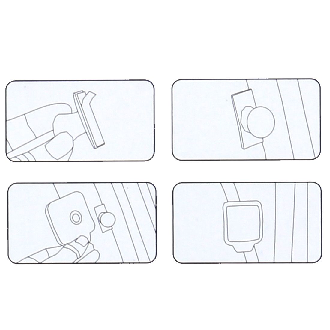 3R-2130 Car Truck Interior Rear View Blind Spot Mirror
