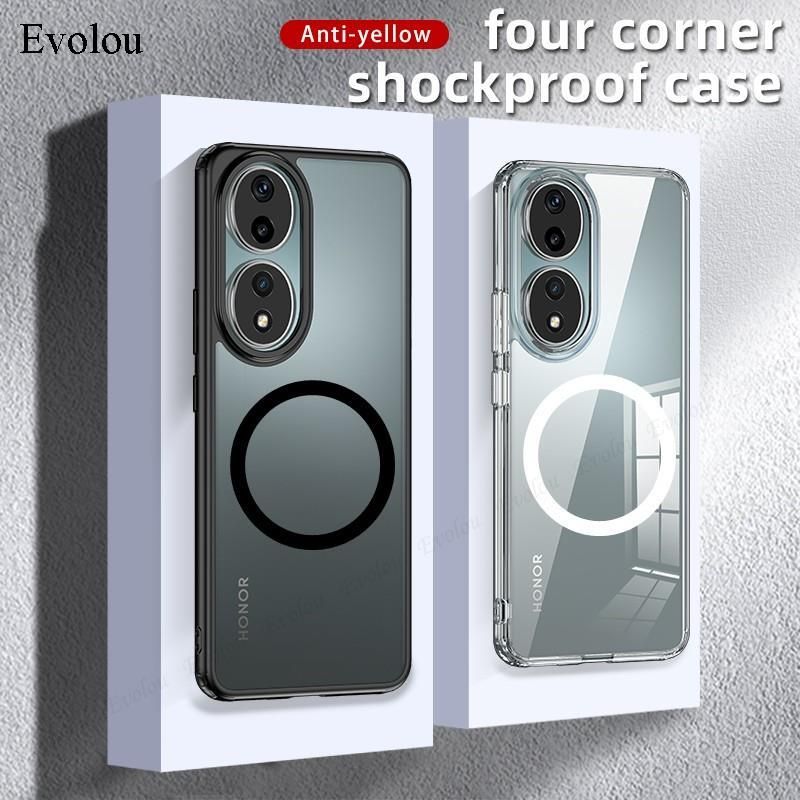 For Huawei Honor 90 Magsafe Magnetic Matte PC Phone Case For Honor 90 Pro Wireless Charging Adsorption Back Cover