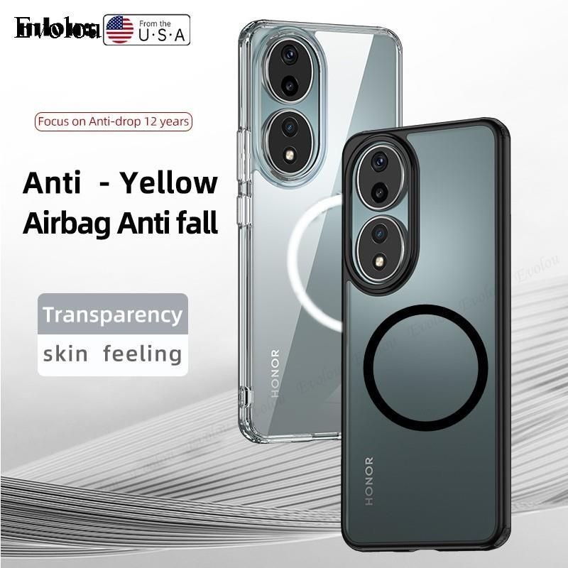 For Huawei Honor 90 Magsafe Magnetic Matte PC Phone Case For Honor 90 Pro Wireless Charging Adsorption Back Cover