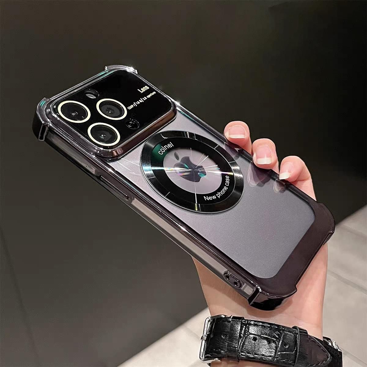 Luxury wireless charge for MagSafe shockproof phone case for iPhone 14 13 12 11 pro Max 15pro transparent magnetic bumper cover