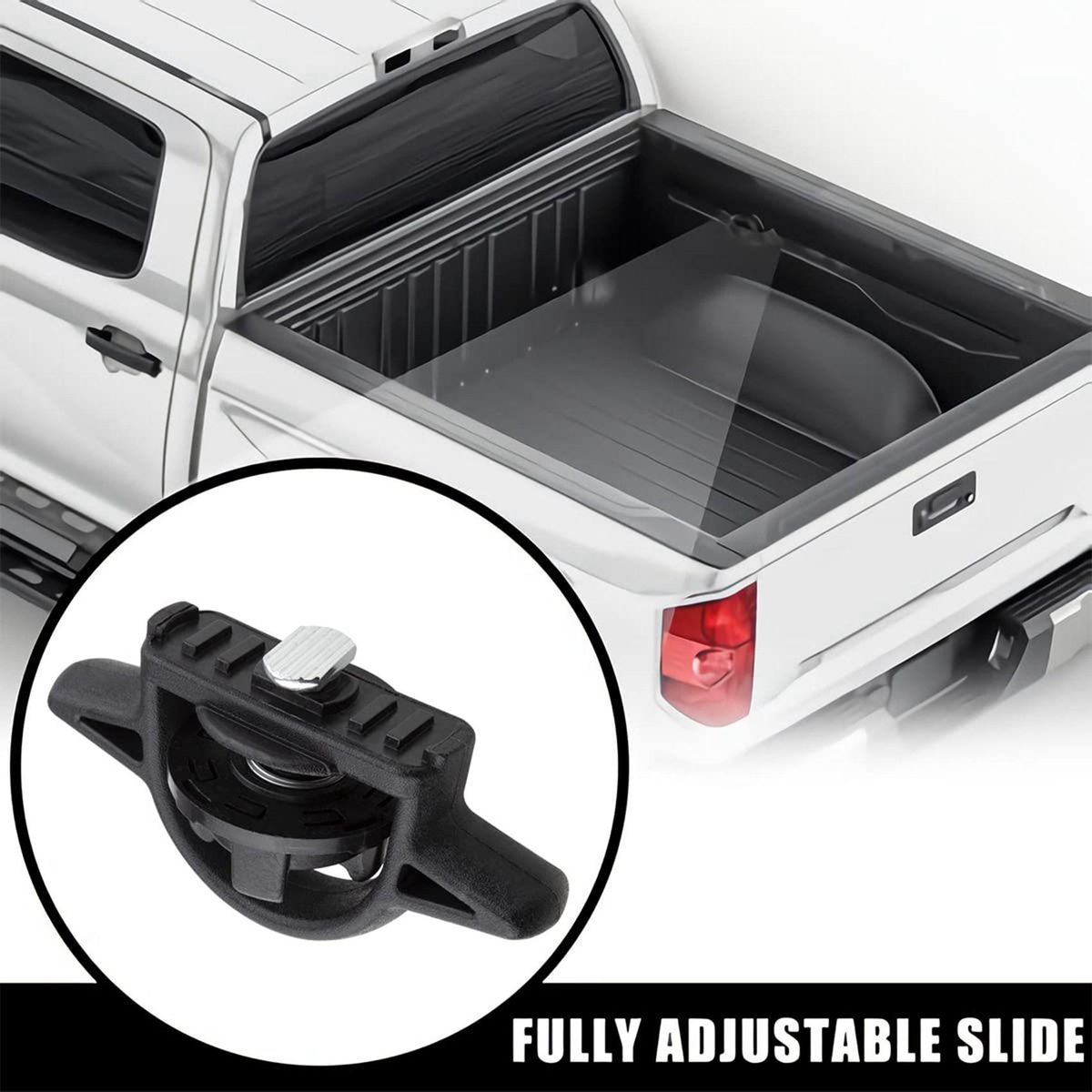 For Toyota Tacoma Deck Rail Twist Locking Bed Cleat Tie-Down PT278-35160
