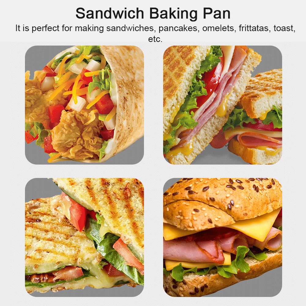 Camping Sandwich Baking Pan Double-Sided Sandwich Maker