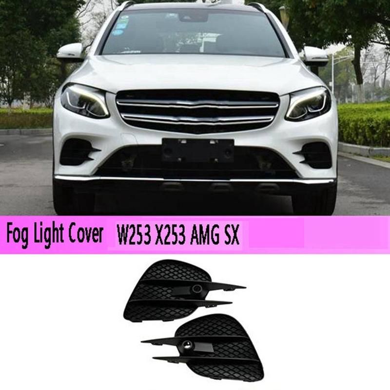 Car Right Front Bumper Fog Light Grille Cover Fog Light Cover Trim A2538853600 for Mercedes-Benz GLC W253 X253 AMG SX