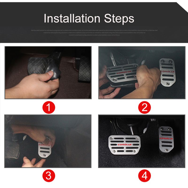 For Toyota Corolla At Accelerator Gas Pedal Brake Pedals