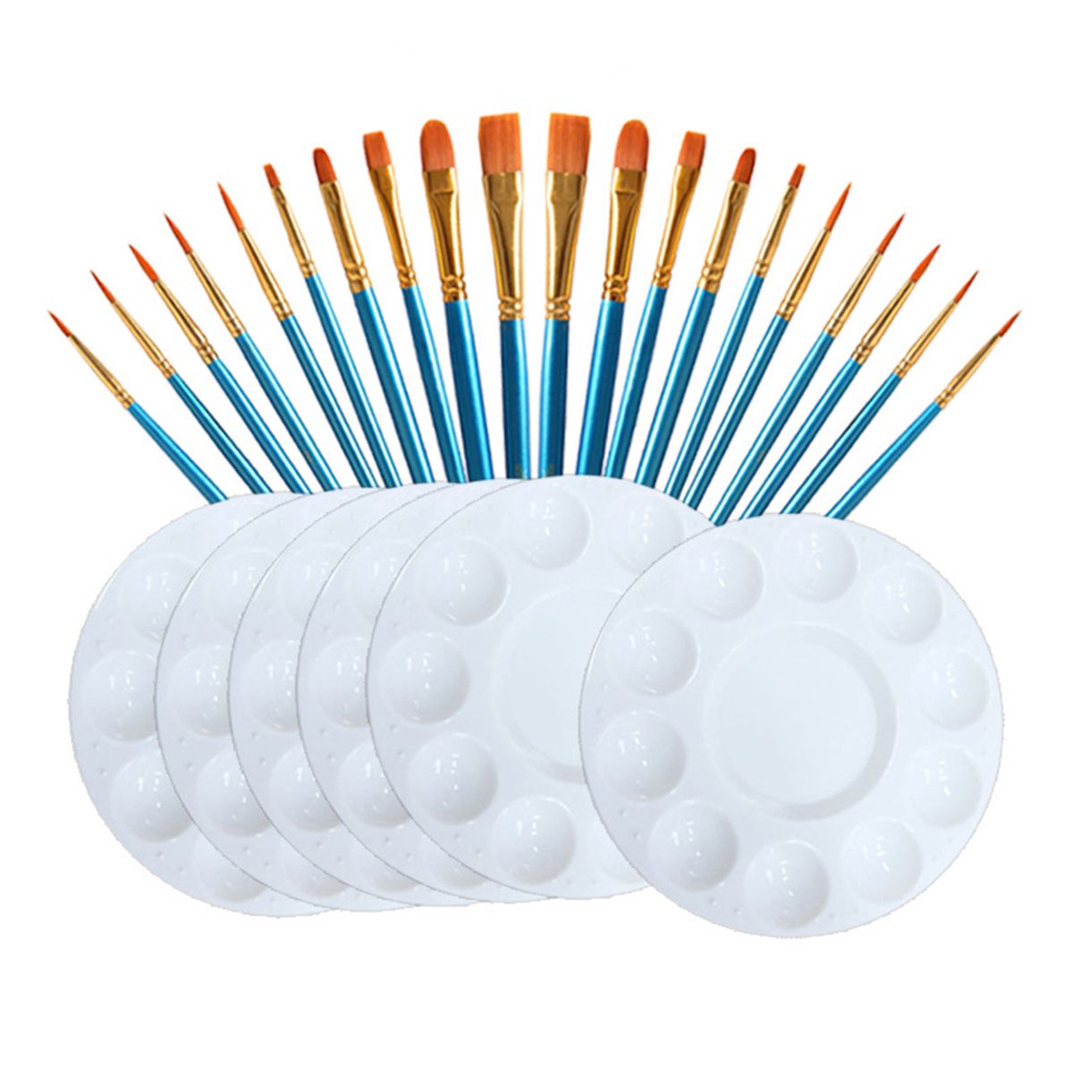 26pcs Paint Brushes Set Kit 20pcs Artist Paintbrush With