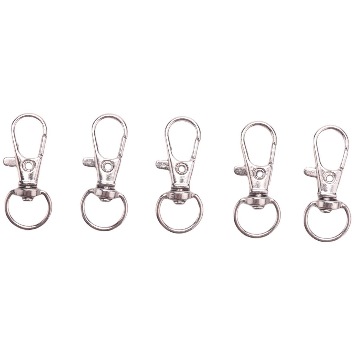 20Pcs Metal Lobster Trigger Swivel Clasp Hooks Clip Buckle