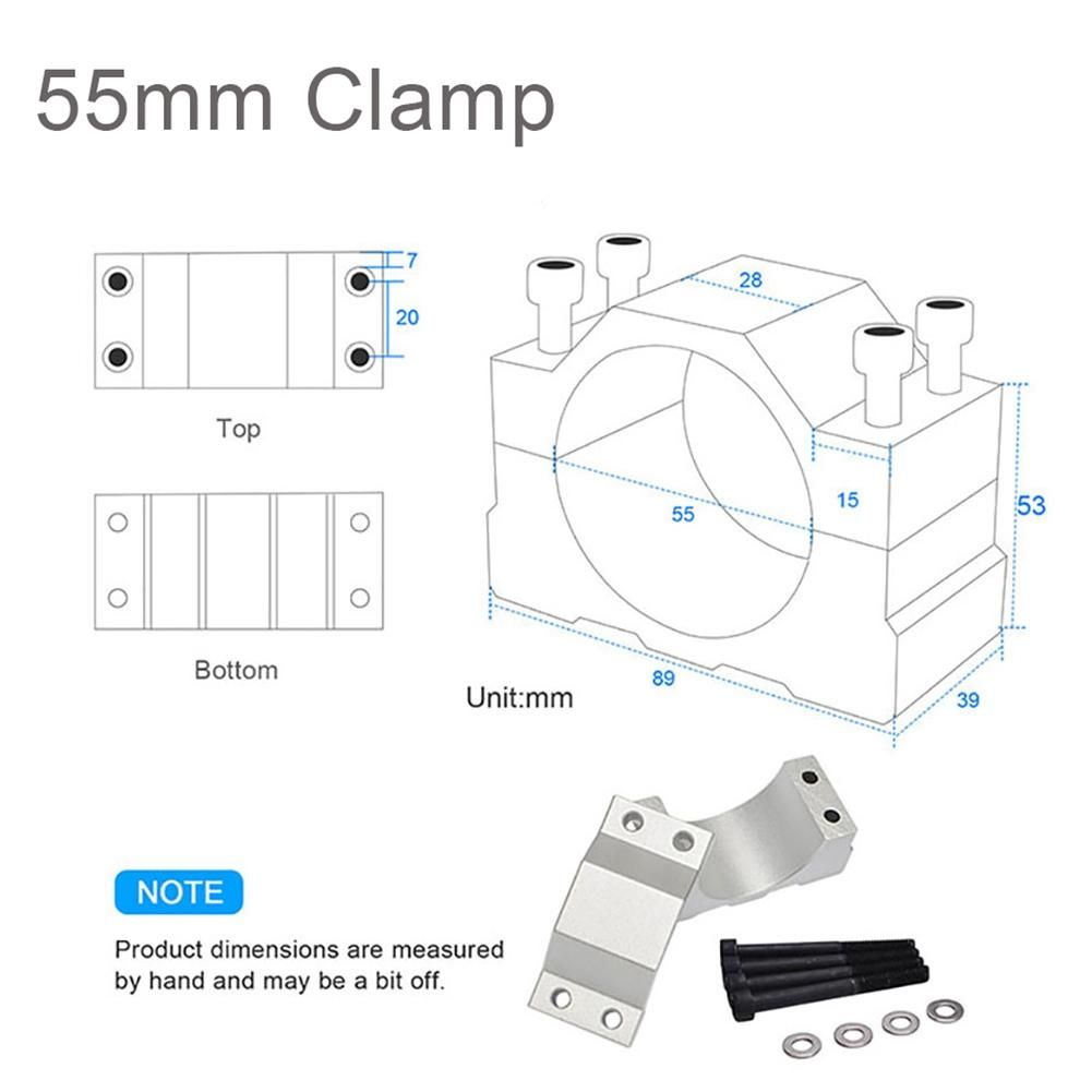 CNC 55MM Spindle Bracket Clamp Lathe Spindle Mount Holder