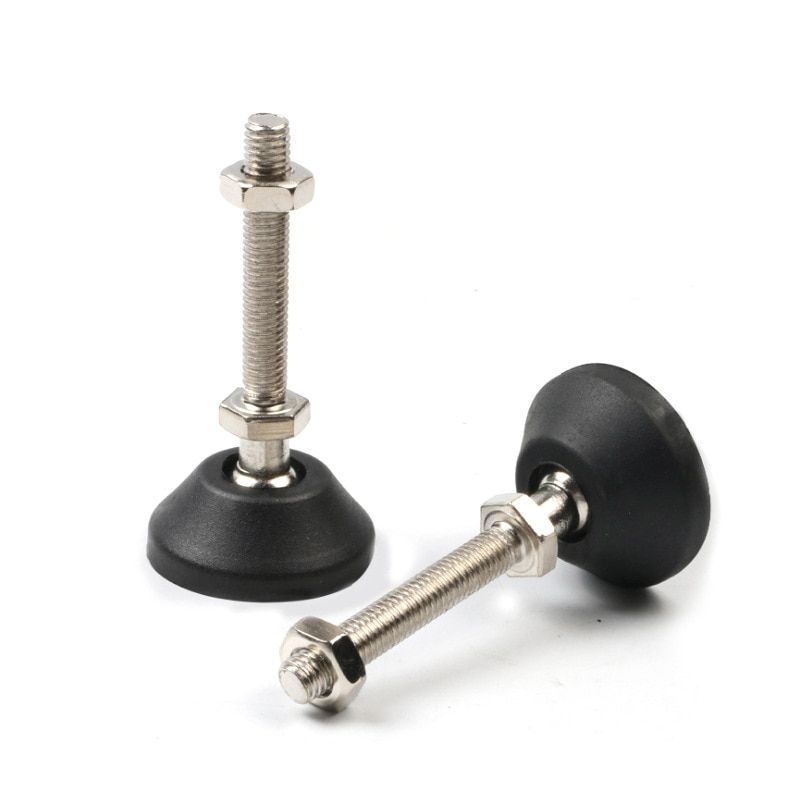 Aluminum Profile Hoof Joint Support Foot Cup Machine Screw Nylon Fixed Foot Cup D60xM10x150mm M10x100mm M12x100mm M12x60mm-D60xM10x50