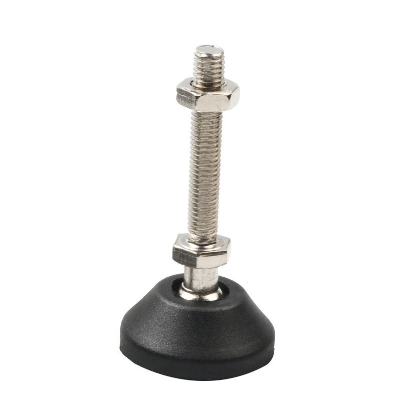 Aluminum Profile Hoof Joint Support Foot Cup Machine Screw Nylon Fixed Foot Cup D60xM10x150mm M10x100mm M12x100mm M12x60mm-D60xM10x50