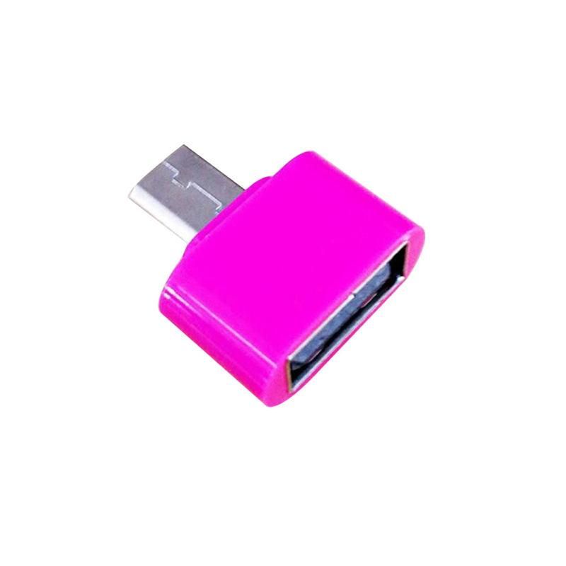 Universal Mini Micro to USB 2.0 OTG Adapter Connector-White