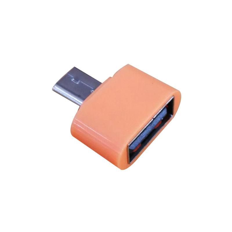 Universal Mini Micro to USB 2.0 OTG Adapter Connector-White