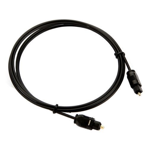 Optical Fiber Toslink Digital Audio Cable Male Black 5m