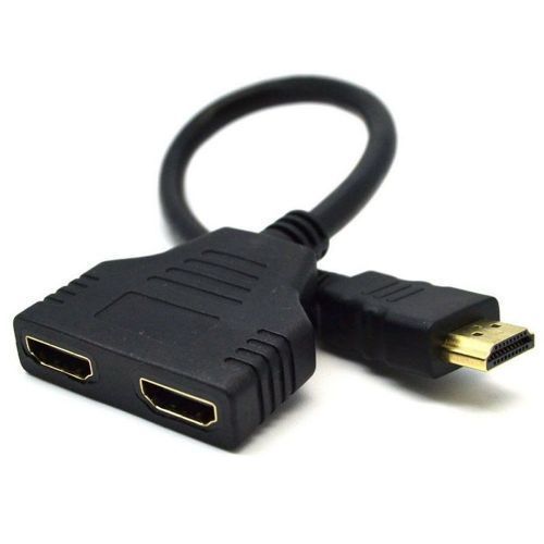 HDMI Port Male To 2 Female 1 In Out Splitter Cable Converter Adapter