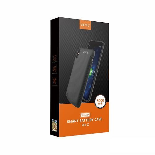 3000amh Smart Battery Case For Iphone X Black