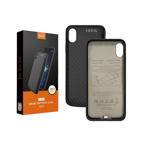 3000amh Smart Battery Case For Iphone X Black