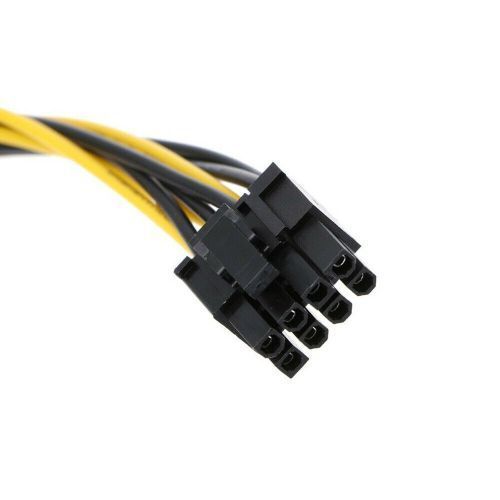 Dual SATA To PCI-E Power Cable 15Pin SATA To 8 Pin / 6 Pin Video Card Power Wire