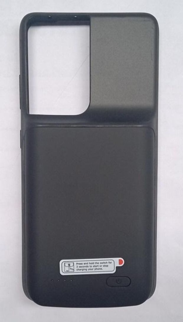 4700amh Power Charging Case  For Samsung  S21 Ultra - Black