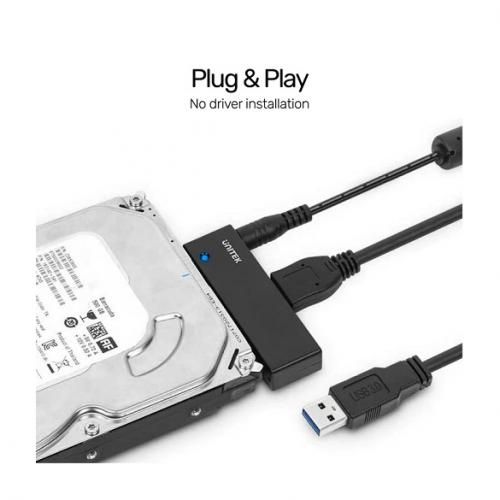 Usb To Sata Hard Drive Adapter For 2.5/3.5''Hdd Ssd External Sata Hard Drive Usb 3.0