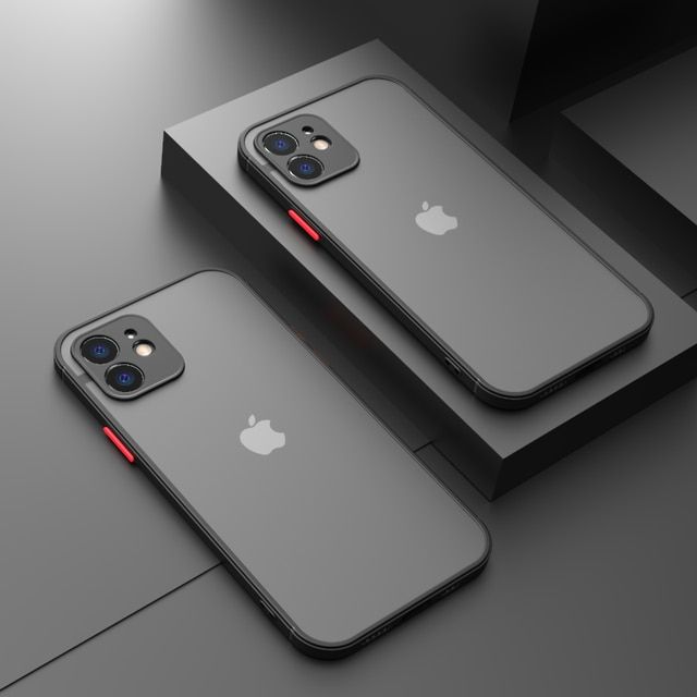 IPhone 12 Case Matte Shockproof Silicone Cover