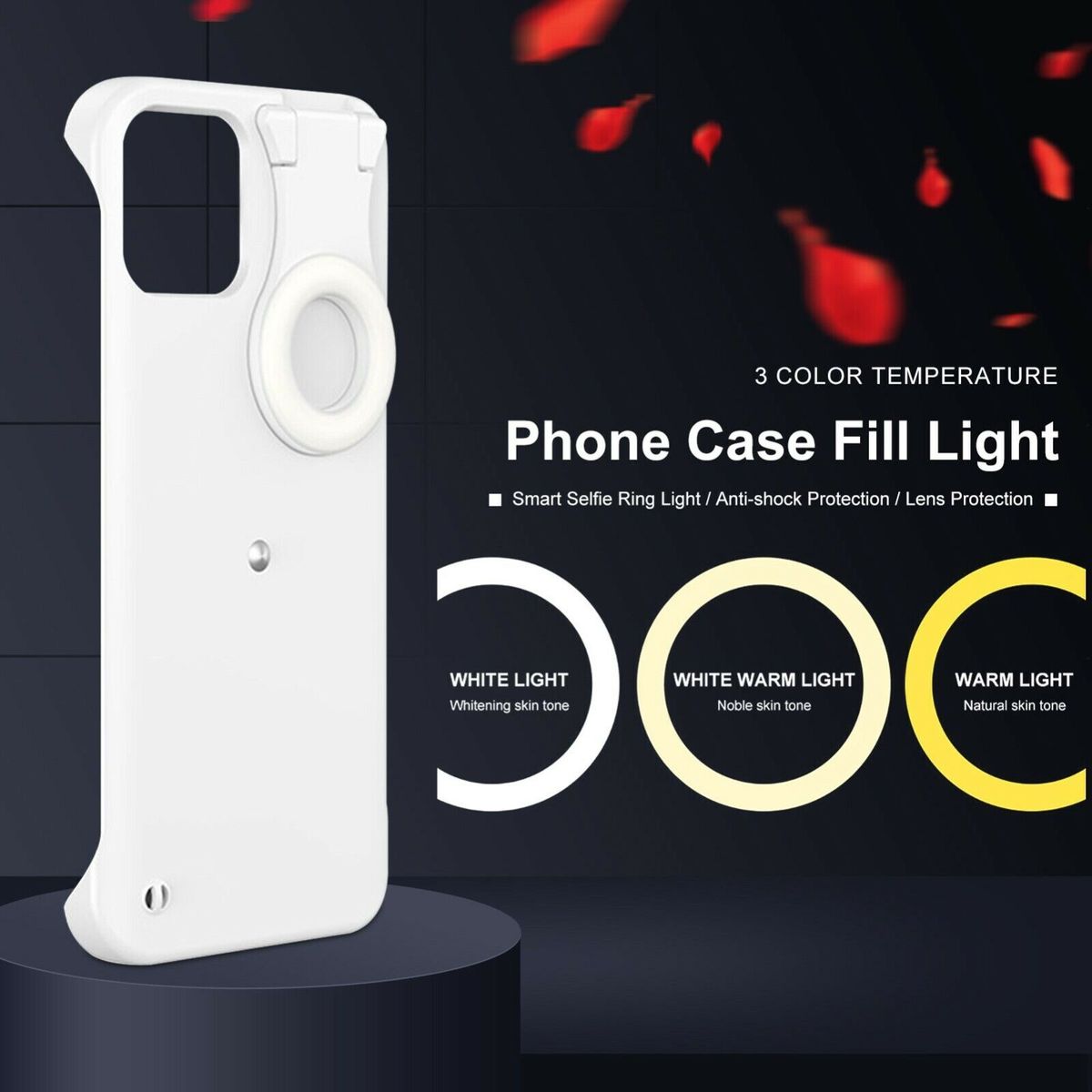Led Fill-Light Phone Case For IPhone 12 Pro