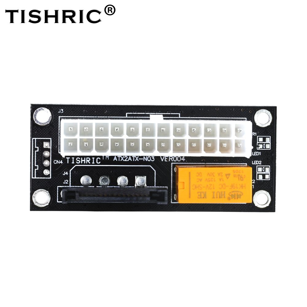 Dual PSU Power Supply Sync Adapter Fast Shipping Add2psu ATX 24Pin To 4pin Molex  Connector Riser Card Miner Mining BTC